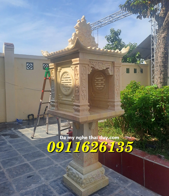 Bàn Thờ Thiên Bằng Đá vàng bán Tại Sài Gòn
