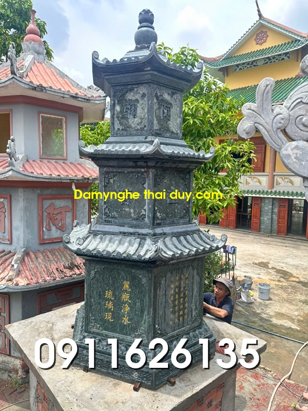 Mẫu Mộ Tháp Đá Để Hũ Tro Cốt Đẹp Bán Tại An Giang Giá Xưởng